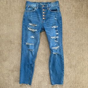 Free People, We the Free High Waisted Distressed Jeans NWOT